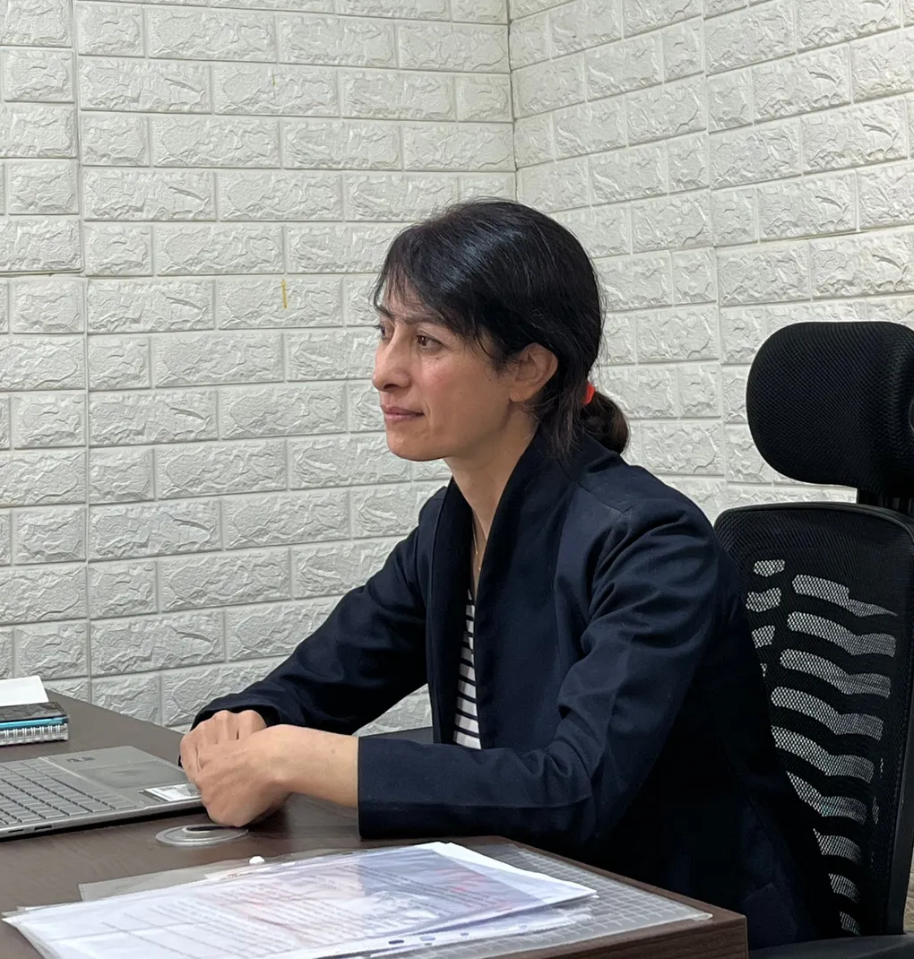 Dr Massoume at the office